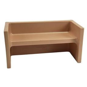 img 2 attached to 🪑 Children's Factory Adapta-Bench: Almond Kids Flexible Seating for Classroom, Preschool, and Daycare Furniture - Indoor & Outdoor Toddler Chairs