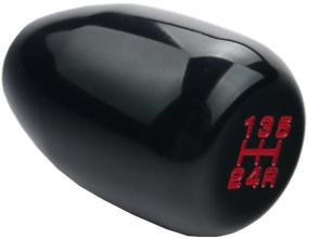 img 2 attached to 🔘 Dewhel Универсальный JDM Ручка переключения передач Honda Acura, 5-скоростной, резьба M10x1.5, черного цвета