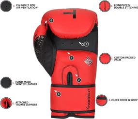 img 2 attached to 🥊 Premium Pro Boxing Gloves for Men & Women: Ideal for Home Gym Training, MMA Kickboxing, and UFC Professionals