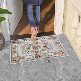 img 2 attached to 🧺 Aocii Kitchen Rugs: Non-Slip, Washable, European Style 18x31'' Mats for Stress-Free Cooking