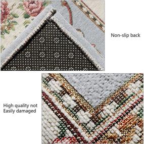 img 3 attached to 🧺 Aocii Kitchen Rugs: Non-Slip, Washable, European Style 18x31'' Mats for Stress-Free Cooking