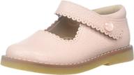 🐘 elephantito girls mary white flats: stylish shoes for comfortable little girls logo