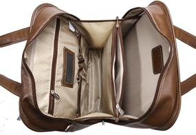 img 1 attached to 👜 McKlein USA Pastenello 15.6-inch Vertical Patented Detachable Wheeled Laptop Briefcase with Genuine Leather