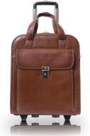 👜 mcklein usa pastenello 15.6-inch vertical patented detachable wheeled laptop briefcase with genuine leather logo