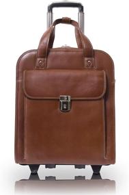 img 4 attached to 👜 McKlein USA Pastenello 15.6-inch Vertical Patented Detachable Wheeled Laptop Briefcase with Genuine Leather