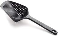 🍳 tangoll nylon slotted spoon colander strainer kitchen food drain shovel - black logo