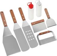 🔪 8-piece professional griddle accessories kit by romanticist - high-quality stainless steel grill spatula set for outdoor cooking on grills, griddles, hibachis - perfect grill gift for birthdays and weddings logo