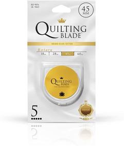 img 2 attached to 45mm Rotary Cutter Blades for Quilting - 5-Pack, Ideal for Precision Cuts