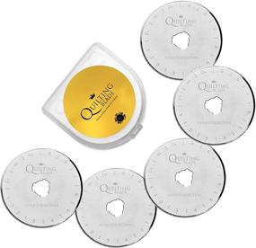 img 3 attached to 45mm Rotary Cutter Blades for Quilting - 5-Pack, Ideal for Precision Cuts