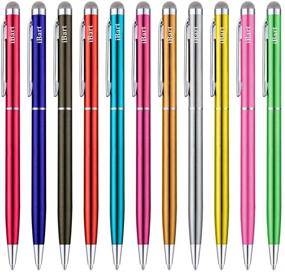 img 4 attached to 🖊️ iBart Fiber Tip Stylus Pen Set for iPhone, iPad, Kindle, Tablets, and Capacitive Touch Screen Devices - 10 Vibrant Colors
