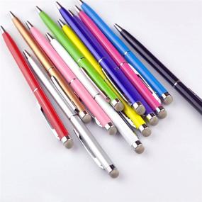 img 3 attached to 🖊️ iBart Fiber Tip Stylus Pen Set for iPhone, iPad, Kindle, Tablets, and Capacitive Touch Screen Devices - 10 Vibrant Colors