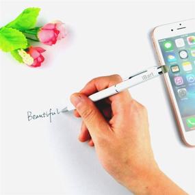 img 2 attached to 🖊️ iBart Fiber Tip Stylus Pen Set for iPhone, iPad, Kindle, Tablets, and Capacitive Touch Screen Devices - 10 Vibrant Colors