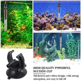 img 2 attached to 🔒 Securely Fasten Your Aquarium Heater with POPETPOP 10Pcs Suction Cups - Black