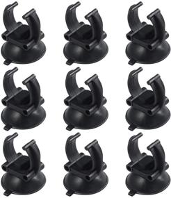 img 4 attached to 🔒 Securely Fasten Your Aquarium Heater with POPETPOP 10Pcs Suction Cups - Black