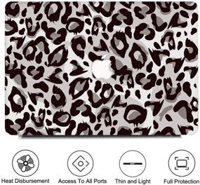 img 3 attached to PapyHall New 16-Inch MacBook Pro Colorful Plastic Case For MacBook Pro 16 Inch 2020 2019 Release Retina Display With Touch Bar And Touch ID Model: A2141 Leopard Gray