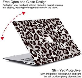 img 2 attached to PapyHall New 16-Inch MacBook Pro Colorful Plastic Case For MacBook Pro 16 Inch 2020 2019 Release Retina Display With Touch Bar And Touch ID Model: A2141 Leopard Gray