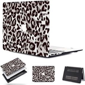 img 4 attached to PapyHall New 16-Inch MacBook Pro Colorful Plastic Case For MacBook Pro 16 Inch 2020 2019 Release Retina Display With Touch Bar And Touch ID Model: A2141 Leopard Gray