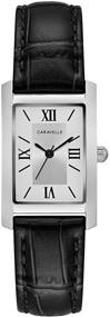 img 4 attached to Caravelle Womens Quartz Stainless Leather Women's Watches