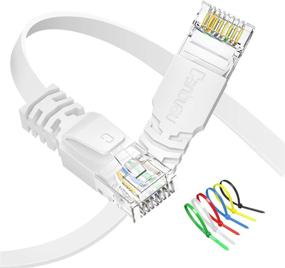 img 4 attached to 🔌 5Футовый набор из двух Ethernet-кабелей черного и белого цветов - повышенная оптимизация для поисковых систем