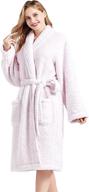 verpert fuzzy women fleece bathrobe logo