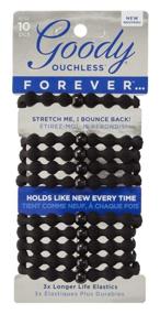 img 1 attached to 💁 Goody 16132 Women's Black Forever Elastics: 10 Count - Durable and Dependable Hair Accessories for Ladies