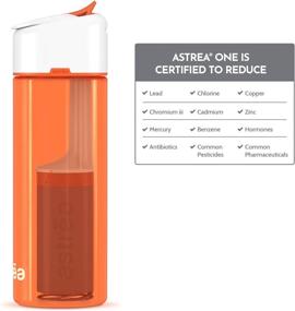 img 4 attached to 🚰 Astrea ONE Premium Water Bottle with Advanced Filtering, 23 Oz, BPA-Free Plastic, Meets NSF/ANSI Standards 42, 53, and 401, Independently Certified