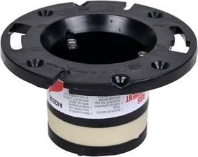 img 2 attached to 🚽 Improved ABS Black Cast Iron Closet Flange Replacement - Oatey 43538, 4-inch