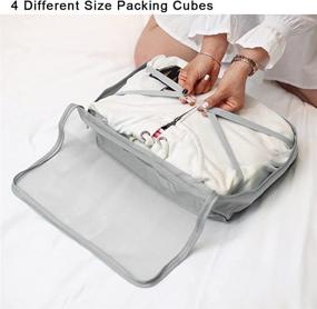 img 1 attached to 🧳 Waterproof Toiletry Travel Accessories and Packing Organizers: Efficient Luggage Organizers for Easy Packing