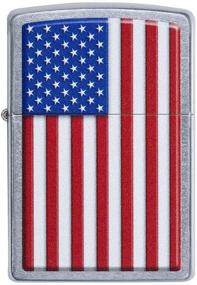 img 3 attached to 🔥 Patriotic Street Chrome Pocket Lighter by Zippo 29722: Multifunctional and Sleek One Size Design