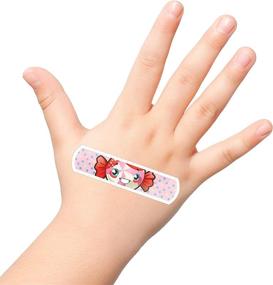 img 3 attached to 🍭 Candy Land Kids Bandages: 100 ct Antibacterial Adhesive Stickers for Minor Cuts, Scrapes, Burns. Perfect Easter Basket Stuffers for Kids & Toddlers!