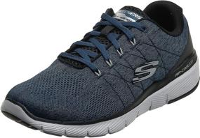 img 4 attached to Men's Skechers Low Top Trainers in Black - Athletic Shoes