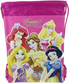 img 2 attached to 👑 Enchanting Disney Princess Drawstring String Backpack: Perfect for Little Royalty!