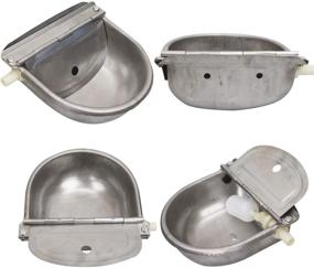 img 1 attached to 304 Stainless Steel Automatic Waterer Bowl for Dog Horse Goat Pig - Livestock Tool with Float Water Valve and 1M Pipe