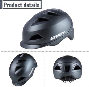 img 2 attached to 🚴 Breathable Lightweight Adult Bike Helmet for Urban Commuter Cycling - Men and Women Bicycle Helmet with Adjustable Size - City Bike Helmets