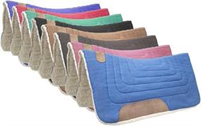 img 1 attached to Shop the Versatile Tahoe Tack Contoured Canvas Western Saddle Pad in Mini Pony and Horse Sizing