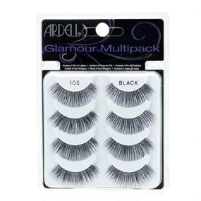 img 4 attached to 👁️ Ardell Multipack 105 False Lashes - Get Glamorous with 4 Pairs in 1 Pack!