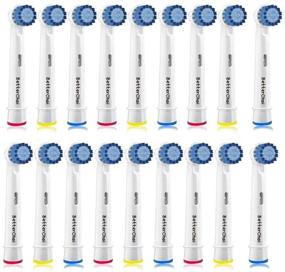 img 4 attached to 🦷 Pack of 18 Sensitive Gum Care Brush Head Replacements for Oral b Braun Electric Toothbrush with Soft Bristles, Offering Superior and Gentle Cleaning.