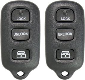 img 4 attached to Enhance Your Car Security with Keyless2Go Replacement Keyless Entry Remote Car Key Fob (2 Pack) - FCC HYQ12BBX HYQ12BAN, 4 Button