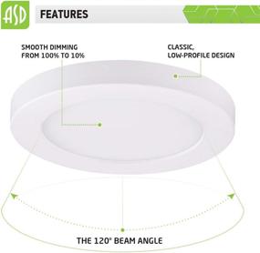 img 1 attached to ASD 5 Inch Flush Mount LED Ceiling Light Fixture: Industrial Electrical Brilliance