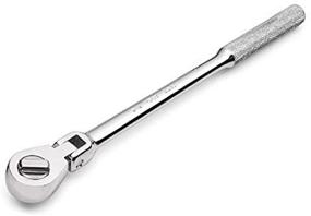 img 4 attached to 🔧 SuperKrome Finish 3/8-Inch Drive 11-Inch Fractional Gear Flex Head Ratchet - Metric Hand Tool in Professional Series Metal Enclosure (SK 45183)