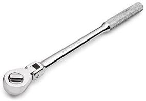 img 1 attached to 🔧 SuperKrome Finish 3/8-Inch Drive 11-Inch Fractional Gear Flex Head Ratchet - Metric Hand Tool in Professional Series Metal Enclosure (SK 45183)