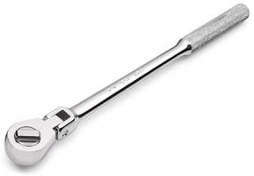 img 3 attached to 🔧 SuperKrome Finish 3/8-Inch Drive 11-Inch Fractional Gear Flex Head Ratchet - Metric Hand Tool in Professional Series Metal Enclosure (SK 45183)
