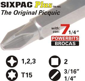 img 1 attached to Набор Picquic Combo с шестью драйверами Sixpac Plus и Stubby, черный, 2 штуки - 88911