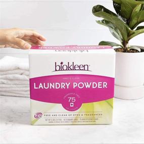 img 2 attached to 🌱 Biokleen Eco-Friendly Laundry Detergent Powder - Concentrated, Plant-Based, Non-Toxic - Fragrance-Free, Free & Clear - 10 lbs, 150 HE Loads/100 Standard Loads (Pack of 4)