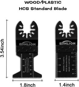 img 1 attached to Versatile EONLION 20 Multi-tool Blades: Perfect Fit for Fein, Porter Cable, Dewalt, Bosch, and More!