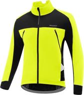 baleaf men's winter cycling running jacket - 🧥 thermal fleece biking bicycle cold weather gear - windproof logo