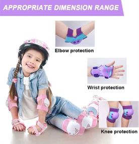 img 1 attached to 🛴 ArgoHome Kids Youth Knee Pad Elbow Pad Set with Wrist Guards for Roller Skating, Biking, Cycling, Inline Skating, Scooter Sports & Outdoor Activities