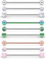 scerring industrial piercing stainless cartilage logo