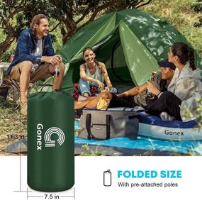 img 1 attached to 🏕️ Gonex Camping Tent: Windproof, Waterproof Dome Tent for 2/4 People | Ideal for Camping, Hiking, Backpacking & Mountaineering | Set Up Effortlessly in 3 Seasons