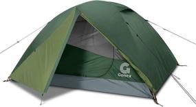 img 4 attached to 🏕️ Gonex Camping Tent: Windproof, Waterproof Dome Tent for 2/4 People | Ideal for Camping, Hiking, Backpacking & Mountaineering | Set Up Effortlessly in 3 Seasons